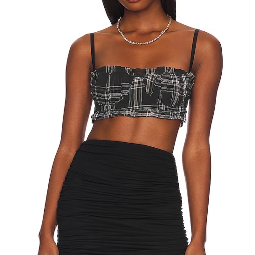 SUPERDOWN Bustier Crop Top